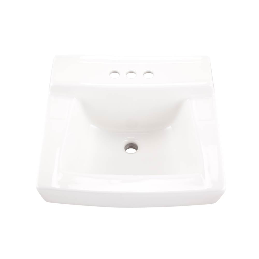 Hayes Wall Hung Lav 20x18 4''CC White