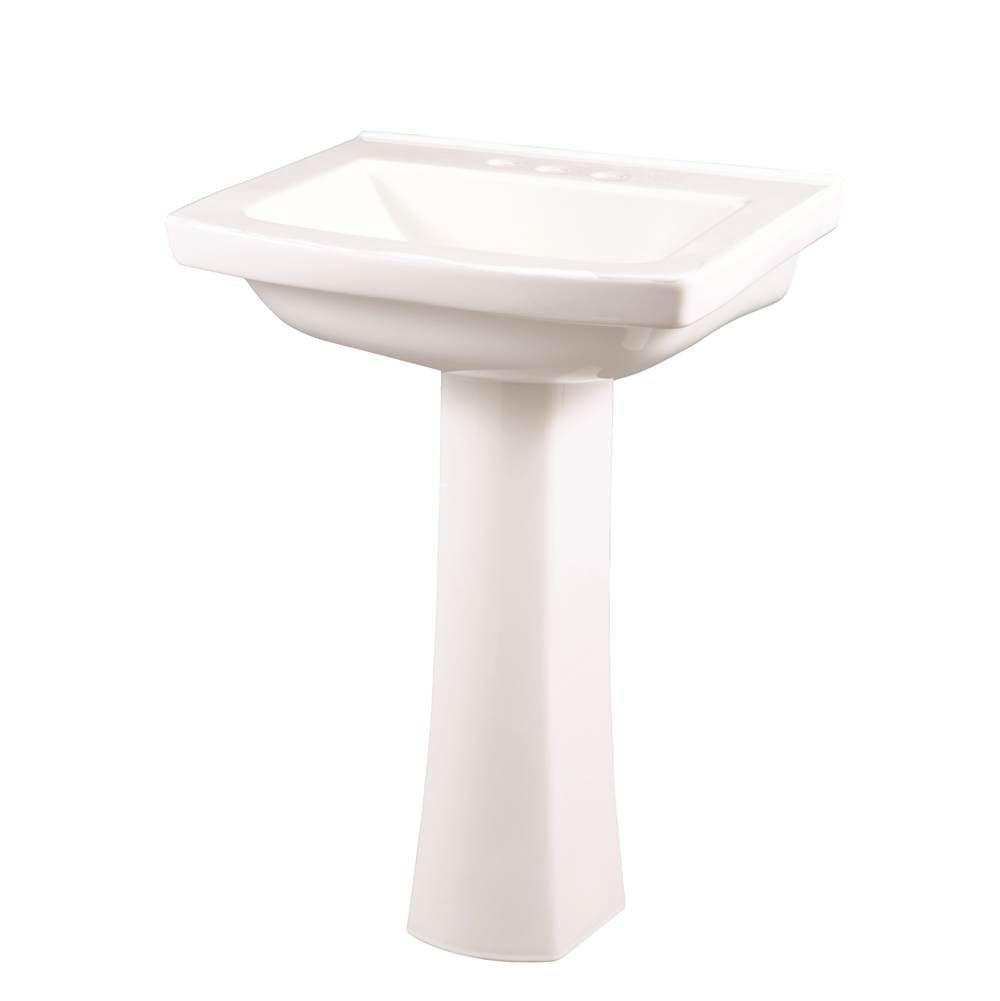 Burr Ridge 24'' Ped Top 4'' CC White