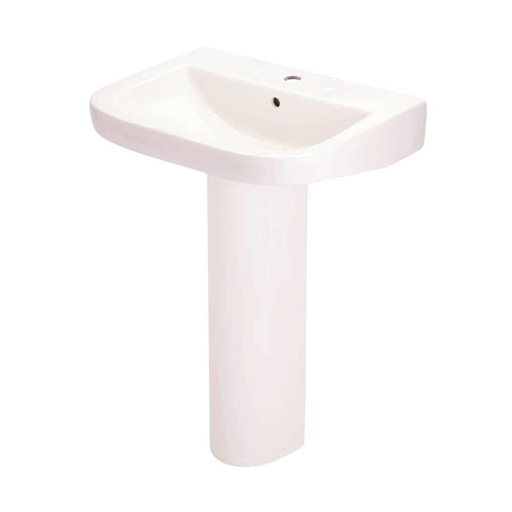 Wicker Park Ped Top Or Wall Hung Lav 24.63''x19.38'' Single Hole White