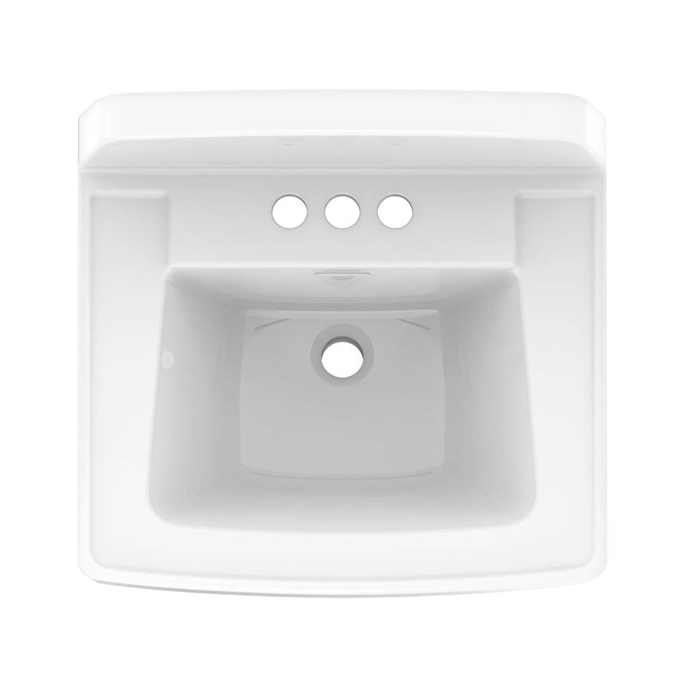 Monticello II Wall Hung Lav 20''x18'' 4''CC White