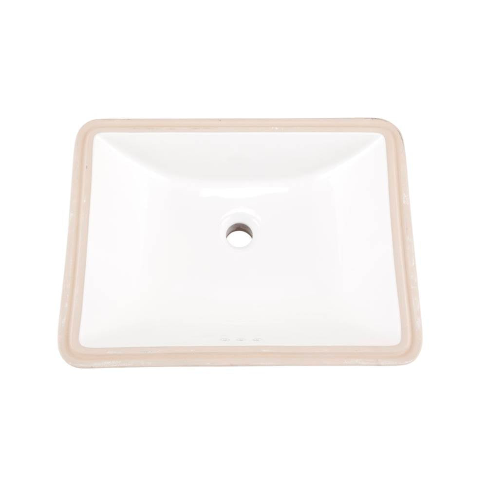 Logan Square Petite Undercounter Lav 18.75''x14.75'' White