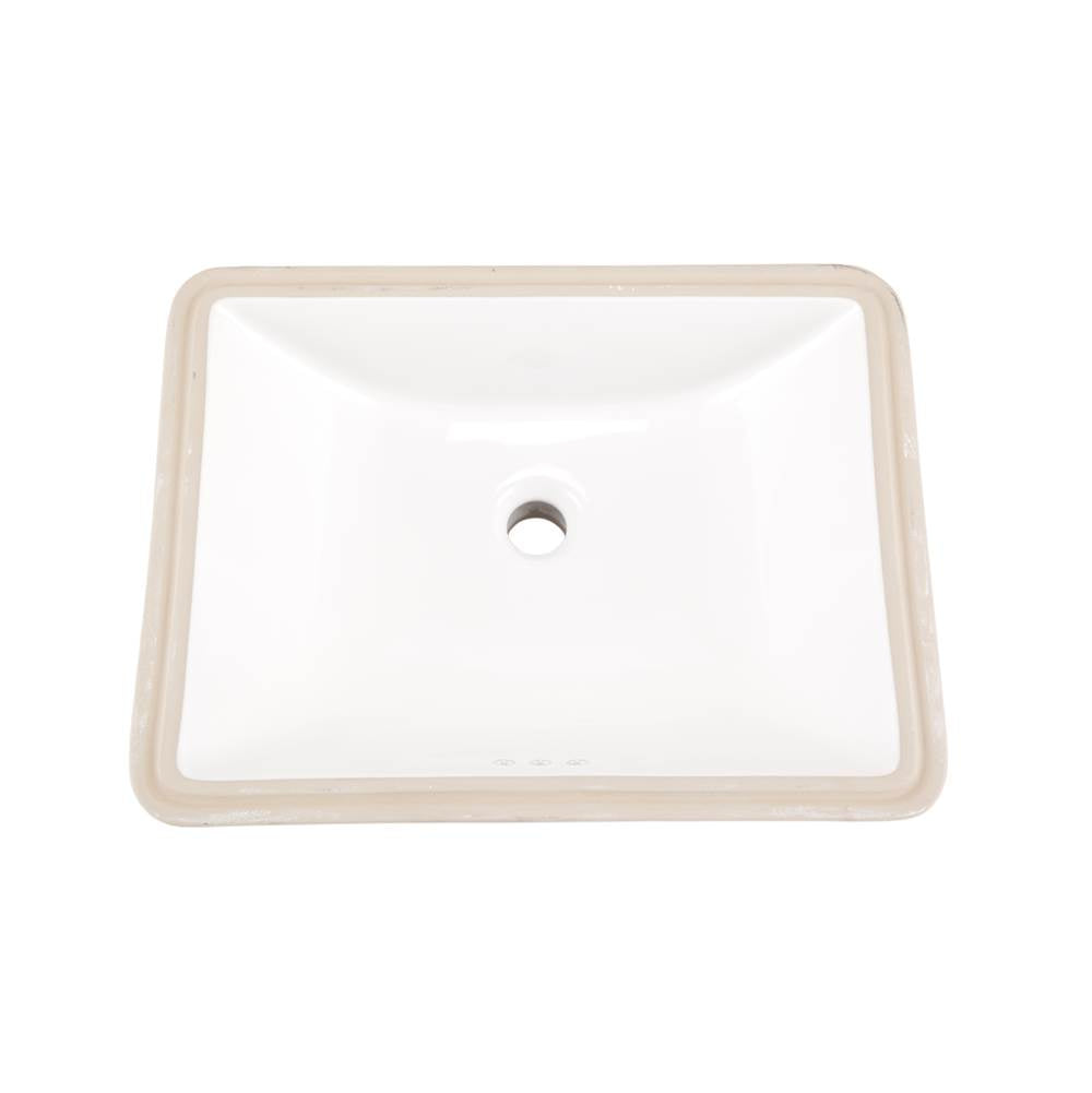 Logan Square Petite Undercounter Lav 18.75''x14.75'' White