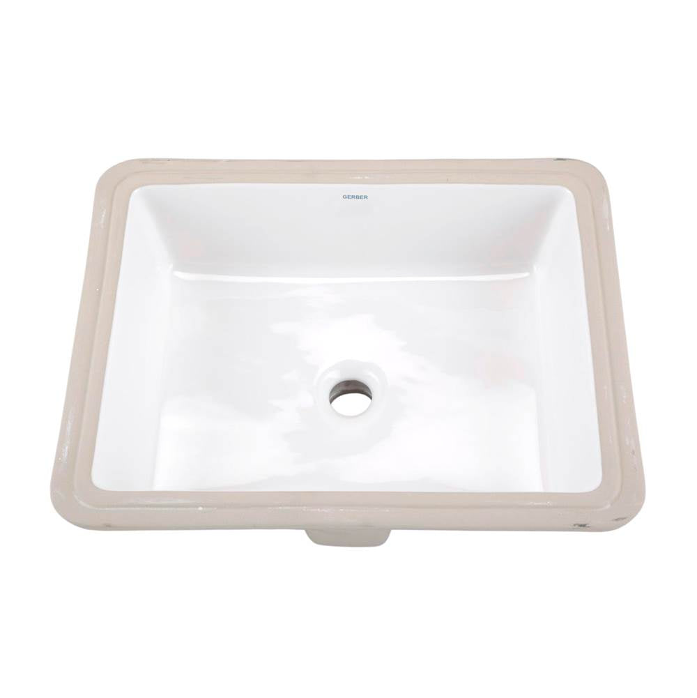 Wicker Park Square Petite Undercounter Lav 19.63''x15.5'' White