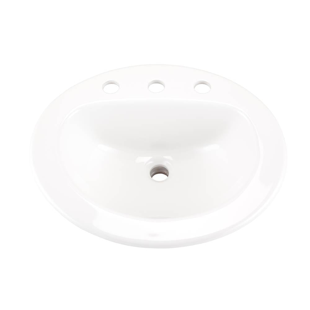 Maxwell S-Rim Lav 20''X17''Oval 8''CC in Trapezoid Carton White