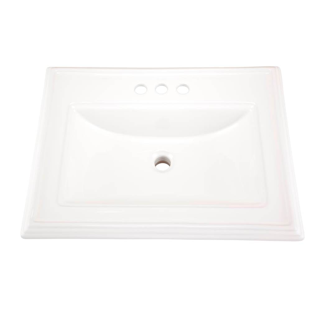 Logan Square S-Rim Lav 23.63''x18.13'' 4''CC White