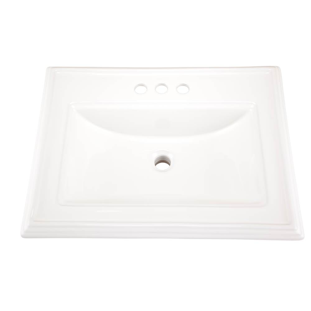 Logan Square S-Rim Lav 23.63''x18.13'' 4''CC White