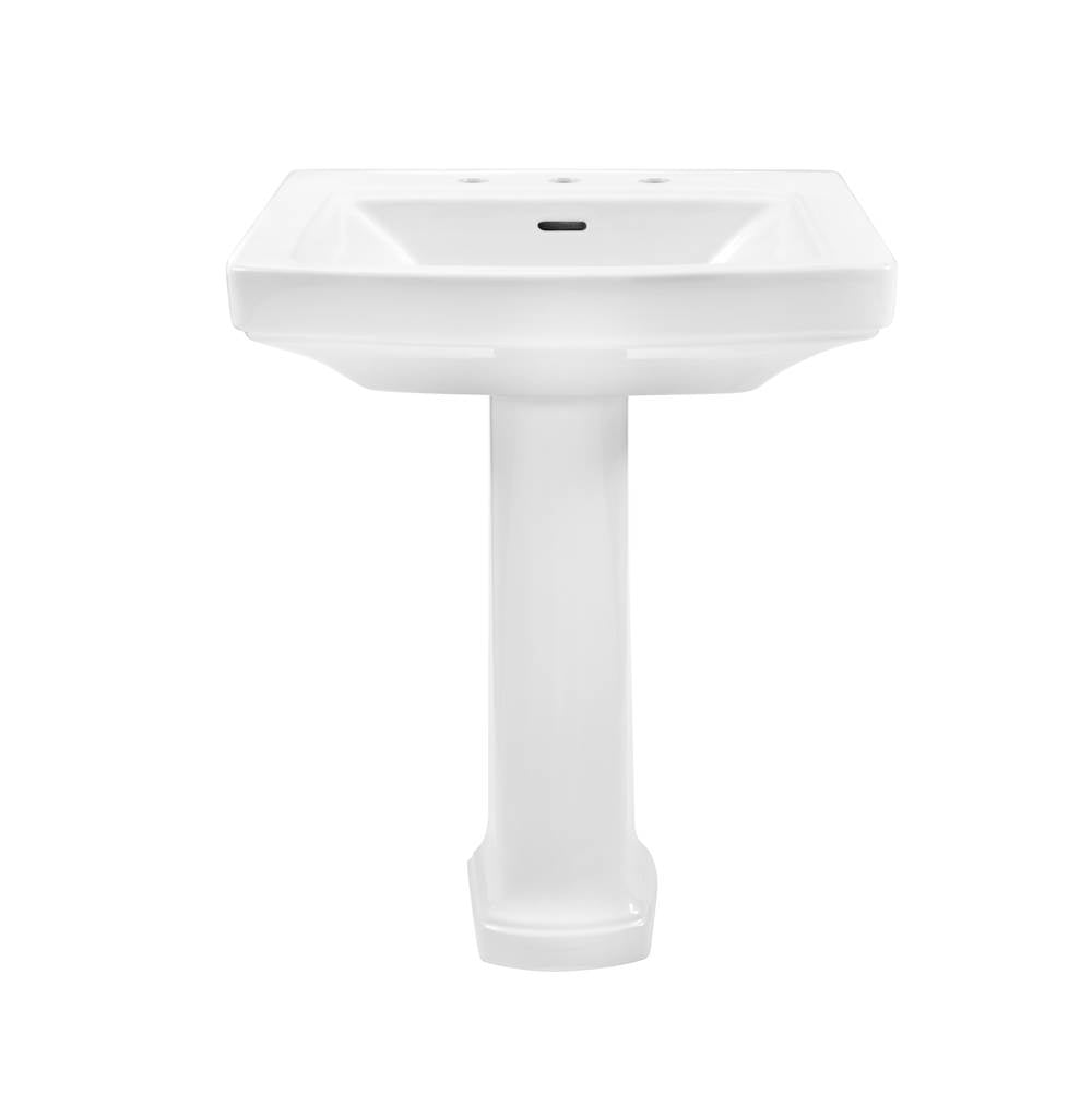 Hinsdale Standard Ped Top 25''x21'' 8''CC White
