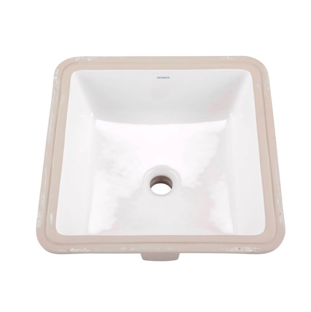Wicker Park Undercounter Lavatory 16'' x 16'' Square White