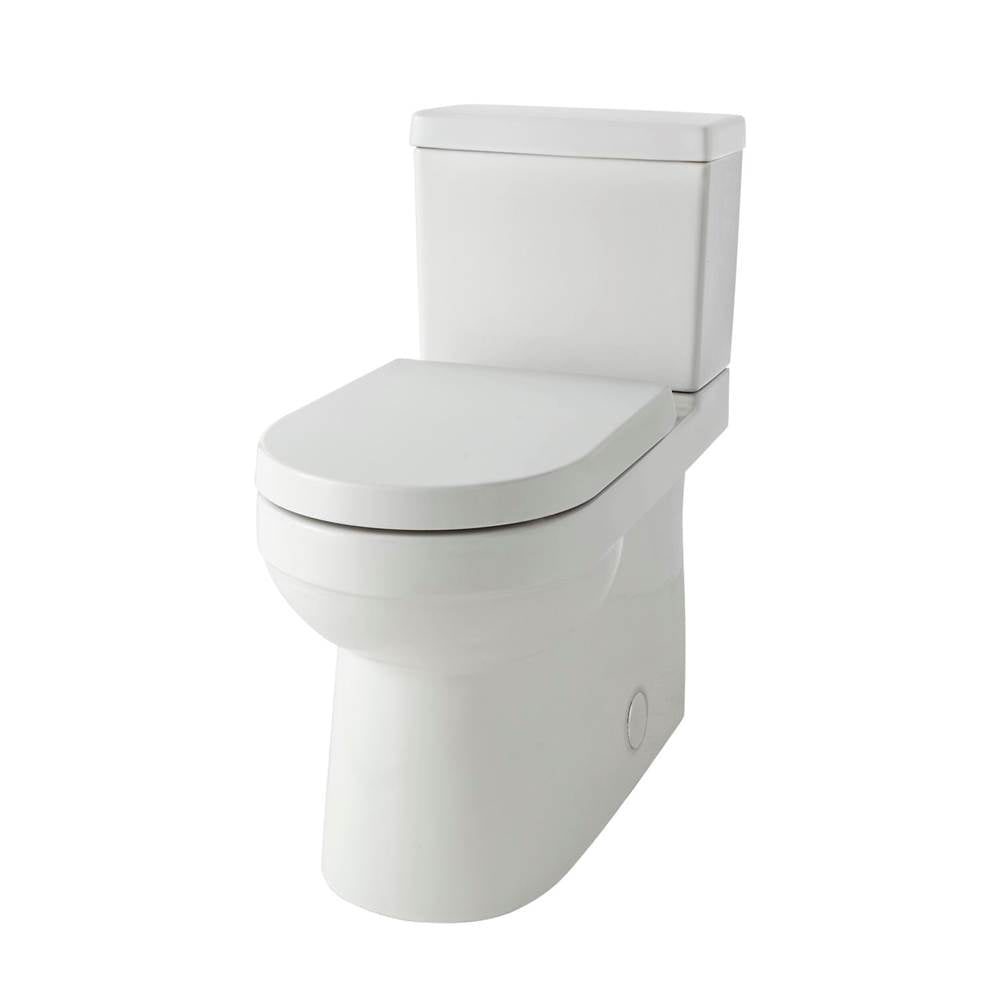 Gerber Plumbing - Wicker Park 1.28gpf Simple CT ADA EL 12'' RI Combo: G0021196 Bowl w/ G0028196 Tank White - White
