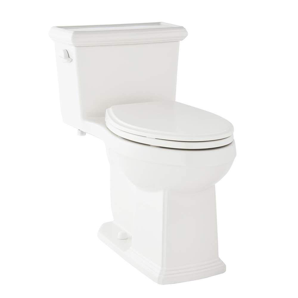 Logan Square 1.28gpf 1pc ADA Elongated Simple CT Toilet 12'' Rough-In White