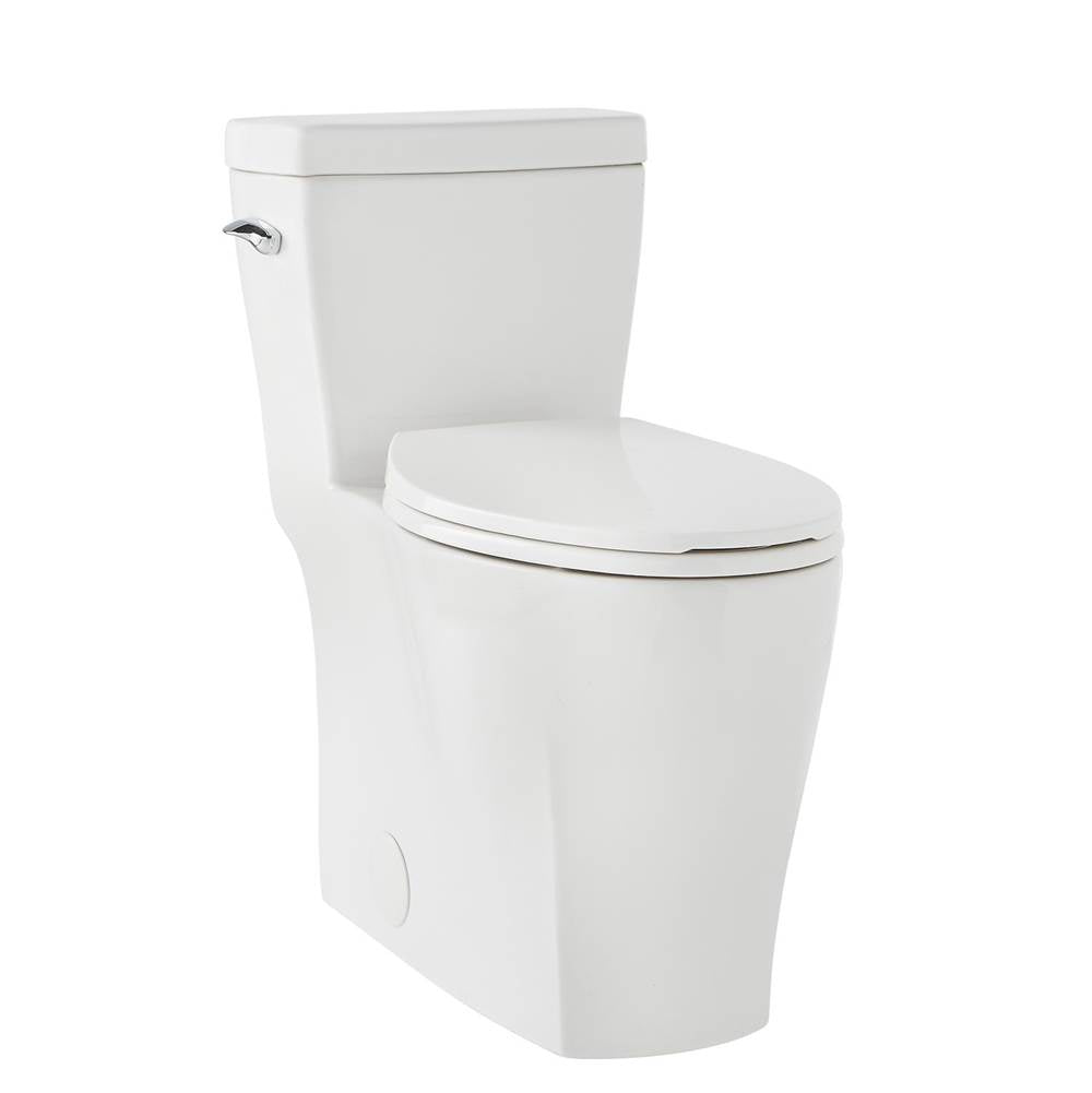 Lemora 1.28gpf 1pc ADA Elongated CT Toilet 12'' Rough-In White