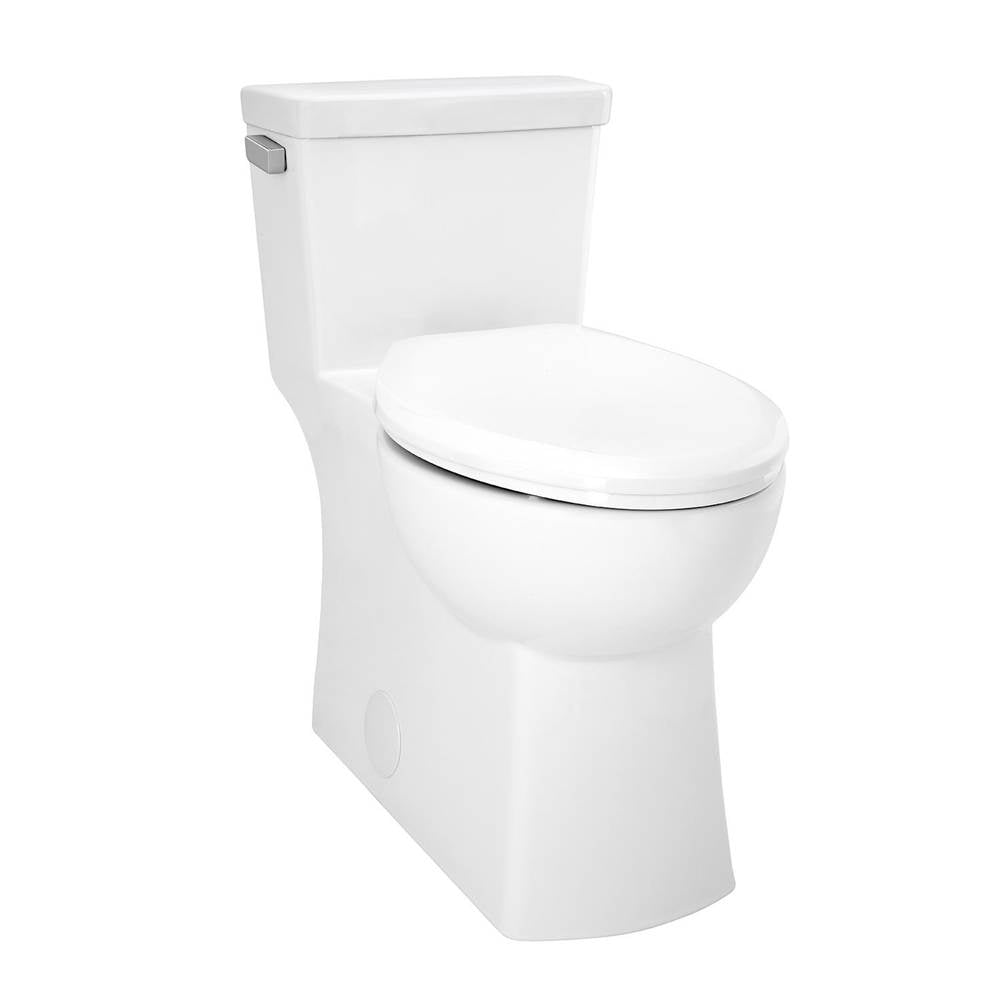 Burr Ridge 1.28gpf ADA EL 1pc CT Toilet 12'' Rough-In White