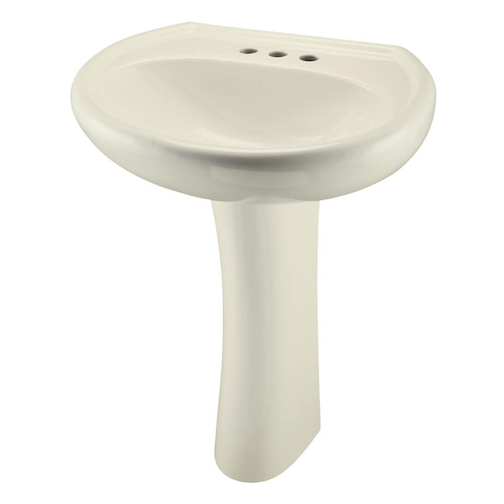 Gerber Plumbing - Maxwell Standard 4''CC Ped Lav Combo: G001251409 Lav w/ G002984209 Ped Biscuit - Biscuit