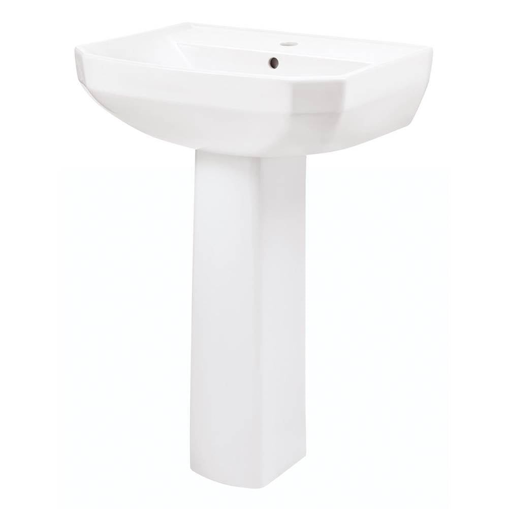 Gerber Plumbing - Viper Petite Single Hole Ped Lav Combo: G0013561 Lav w/ G0029834 Ped White - White