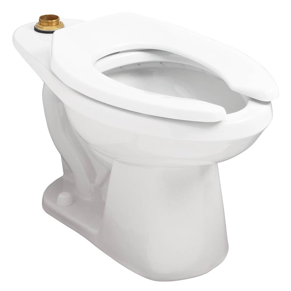 North Point 1.1/1.28/1.6gpf Elongated Floor Mounted Top Spud Bowl 10'' Rough-In White