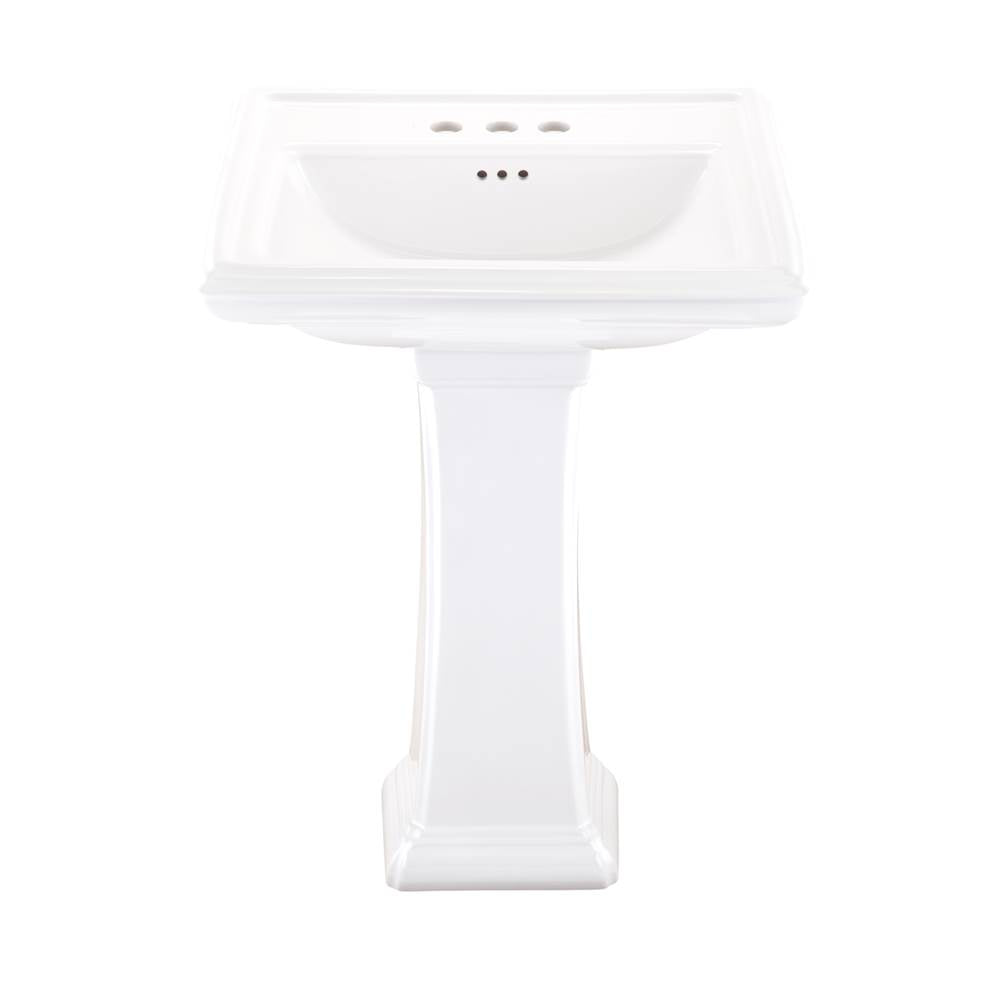 Logan Square Pedestal White