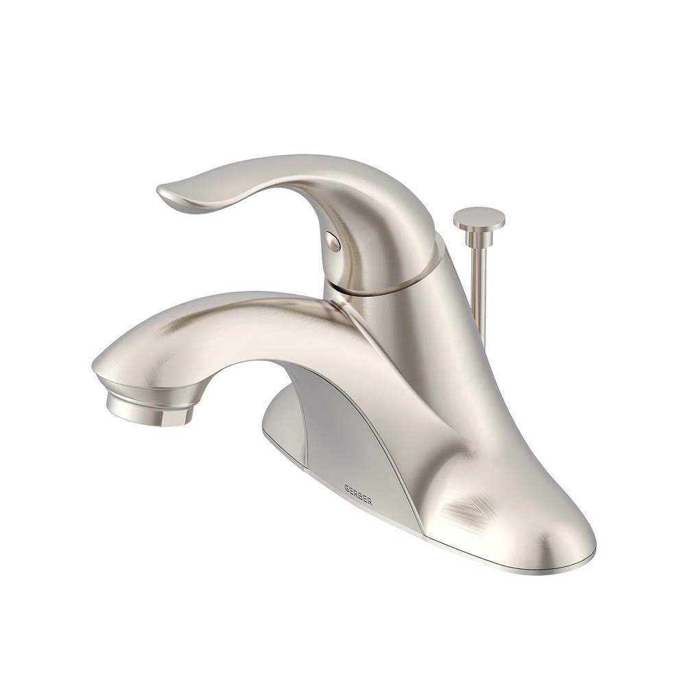 Gerber Plumbing - Viper 1H Lavatory Faucet w/ Metal Pop-Up Drain 1.2gpm Brushed Nickel - Brushed Nickel
