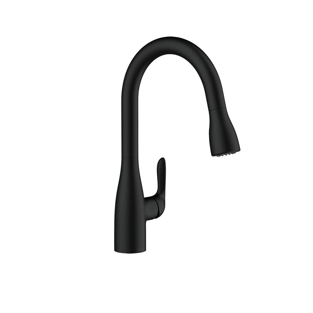 Viper 1H Pull-Down Kitchen Faucet w/ Deck Plate 1.75gpm Satin Black