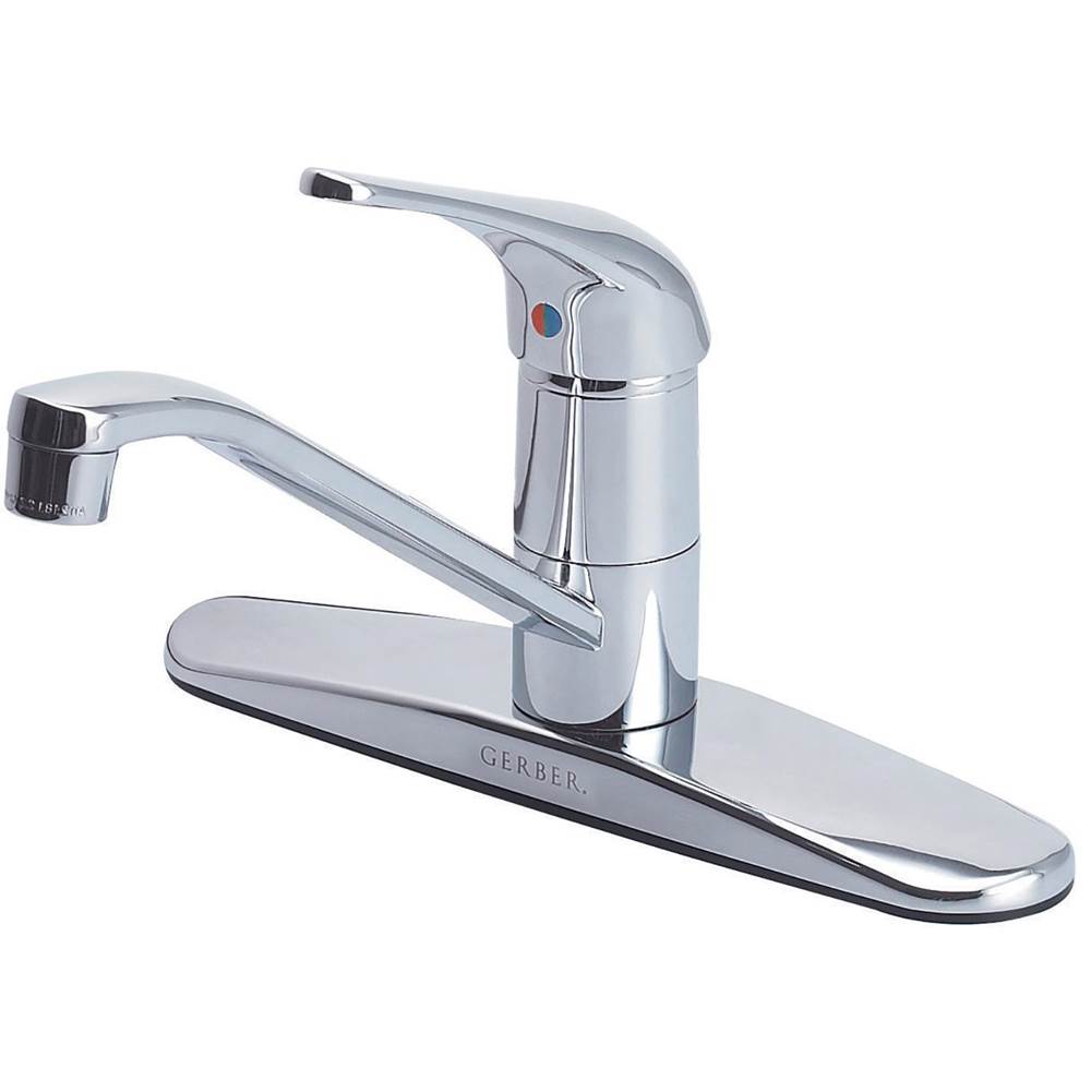 Gerber Plumbing - Maxwell 1H Kitchen Faucet w/out Spray 1.75gpm Chrome - Chrome