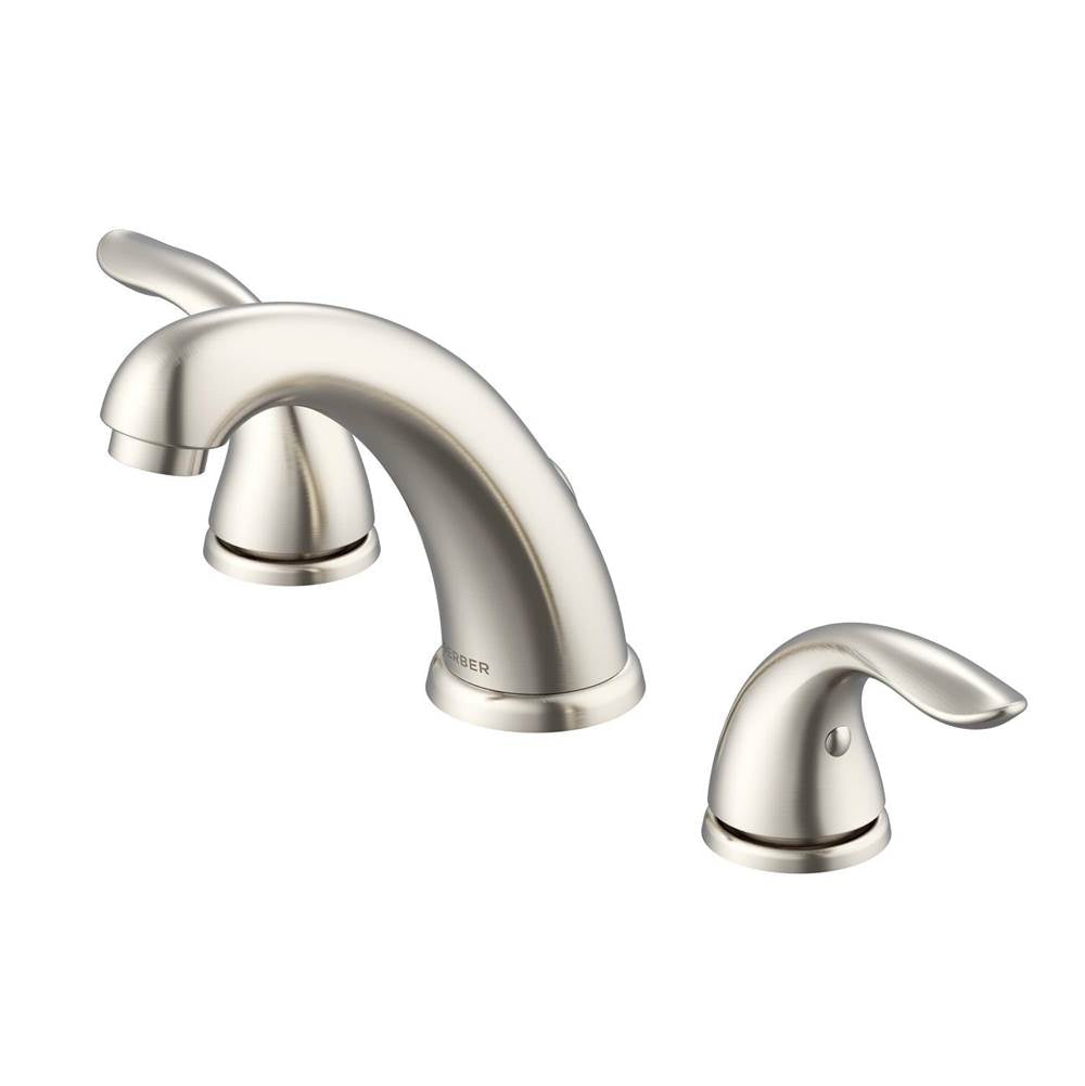 Gerber Plumbing - Viper 2H Widespread Lavatory Faucet w/ 50/50 Touch Down Drain 1.2gpm Brushed Nickel - Brushed Nickel