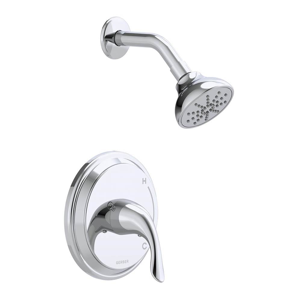 Gerber Plumbing - Viper 1H Shower Only Trim Kit & Treysta Cartridge 1.75gpm Chrome - Chrome