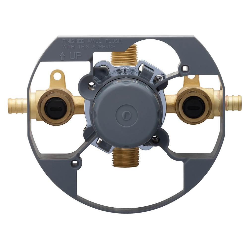 Treysta Tub & Shower Valve- Horizontal Inputs WITH Stops- Crimp Pex