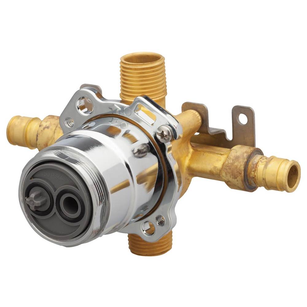 Gerber Plumbing - Treysta Tub & Shower Valve- Horizontal Inputs WITHOUT Stops- Cold Expansion Pex - Chrome