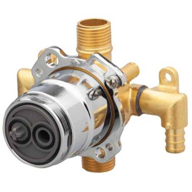 Treysta Tub & Shower Valve- Vertical Inputs WITHOUT Stops- Crimp Pex