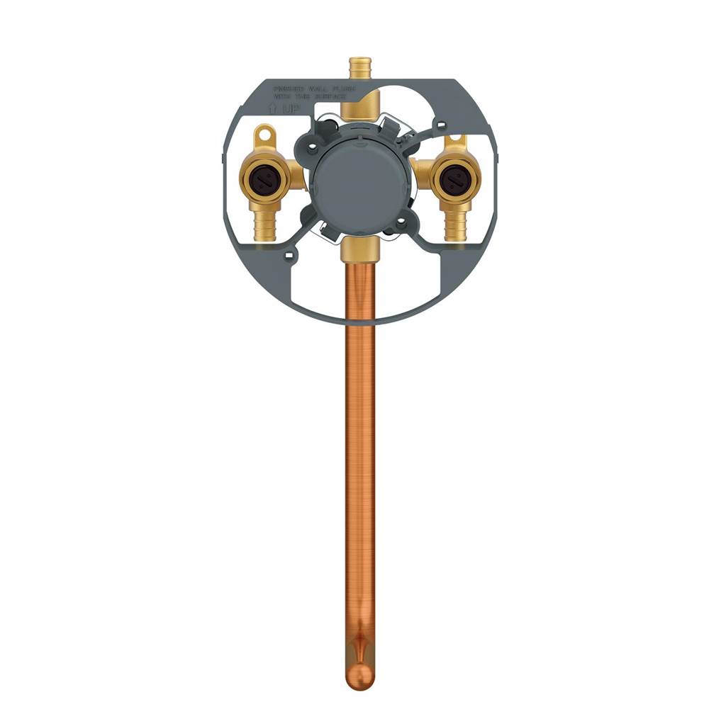 Treysta Tub & Shower Valve- Vertical Inputs WITH Stops WITH Stub-Out- Crimp Pex