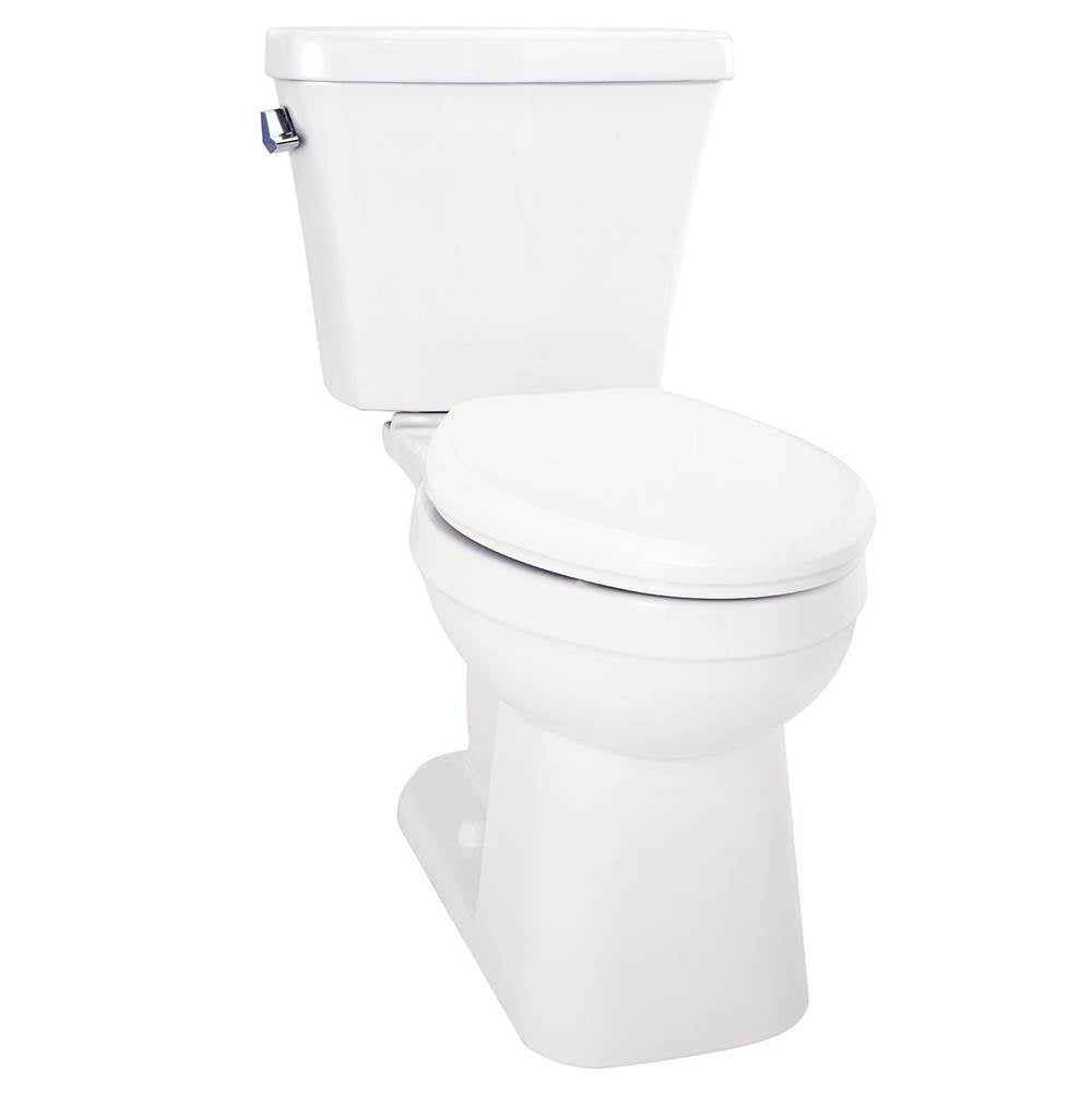 Elite 1.6gpf Simple CT ADA EL 10'' RI Combo: GAB21828 Bowl w/ GAL28895 Tank White