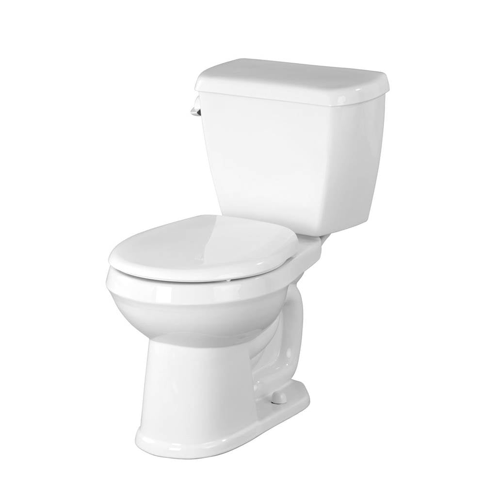 Gerber Plumbing - Avalanche 1.6gpf RF 10'' RI Combo: GAV21852 Bowl w/ GAV28895 Tank White - White