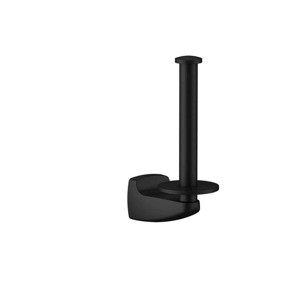 Gerber Plumbing - Gilde 1 Post Toilet Paper Holder Satin Black - Satin Black