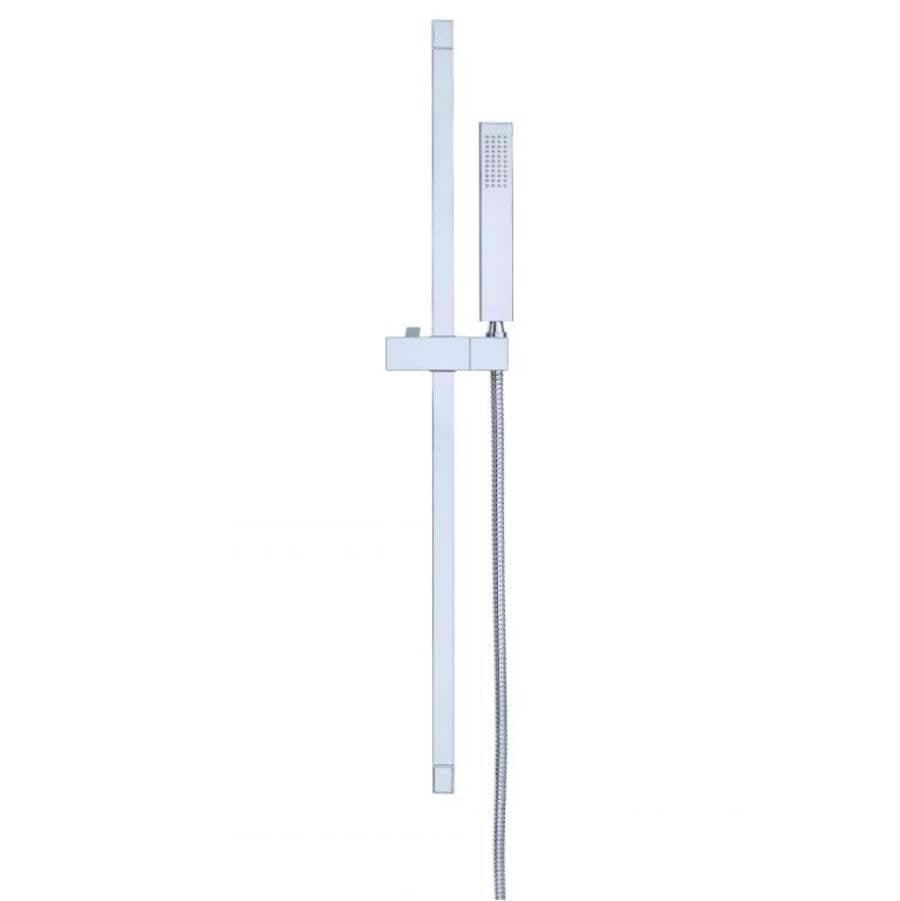 Versa Square 30'' Slide Bar Assembly w/ Single Function Rectangular Handshower 1.75gpm Chrome