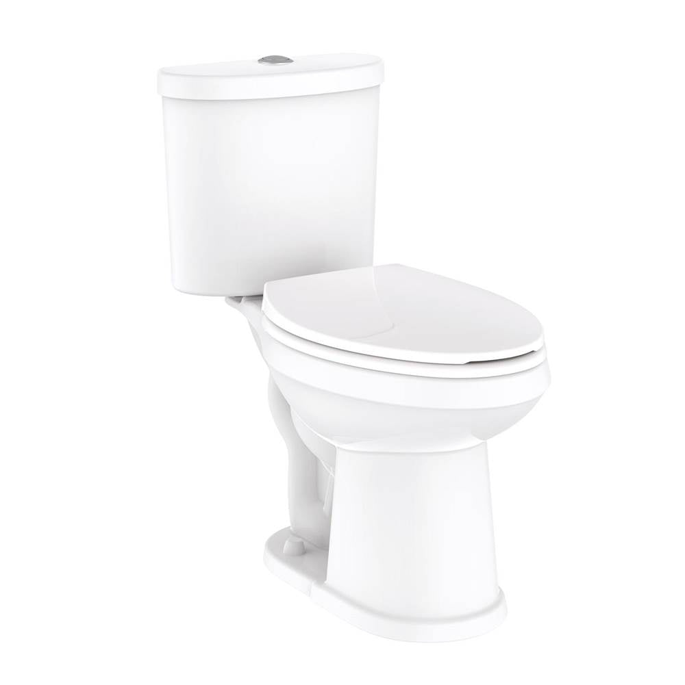 Maxwell SE Dual Flush 1.1/1.6gpf ADA EL 10'' RI Combo: GSE21128 Bowl w/ GDF28195 Tank White