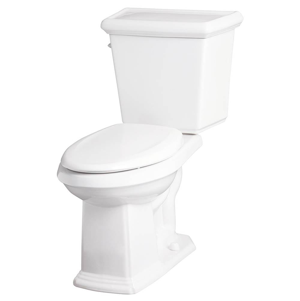 Gerber Plumbing - Logan Square 1.28gpf ADA EL 12'' RI Combo: GHE21538 Bowl w/ GHE28530 Tank White - White