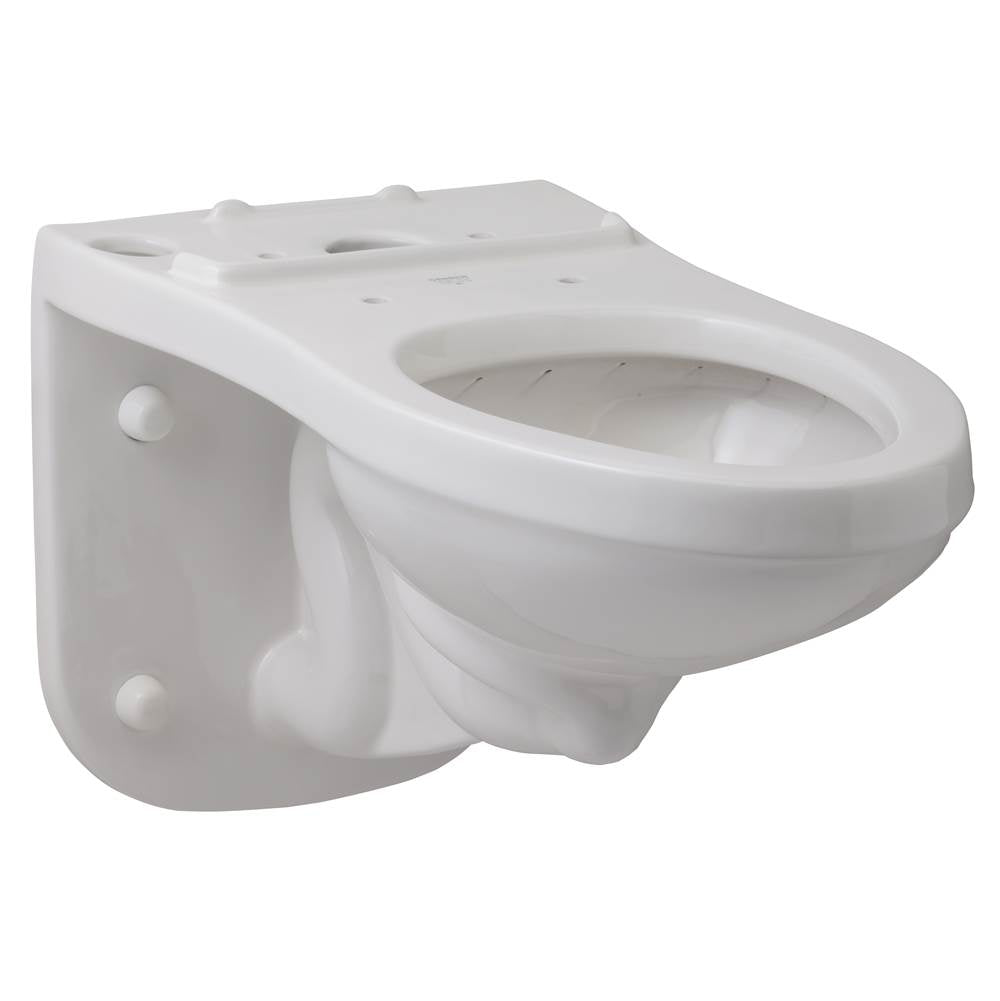 Ultra Flush 1.28gpf Wall Hung Back Outlet Elongated Bowl White