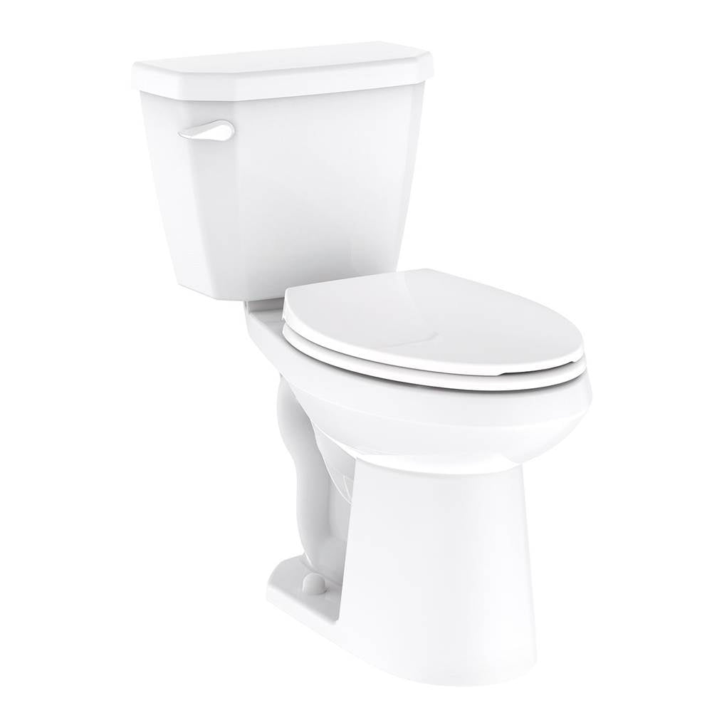 Viper 0.8gpf ADA EL 12'' RI Combo: GWS21528 Bowl w/ GLF28580 With Lever Tank White