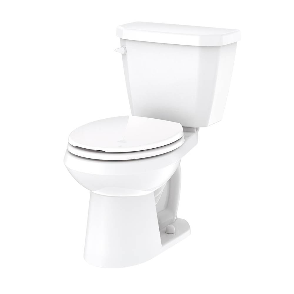 Gerber Plumbing - Viper 0.8gpf RF 12'' RI Combo: GWS21551 Bowl w/ GLF28580 With Lever Tank White - White