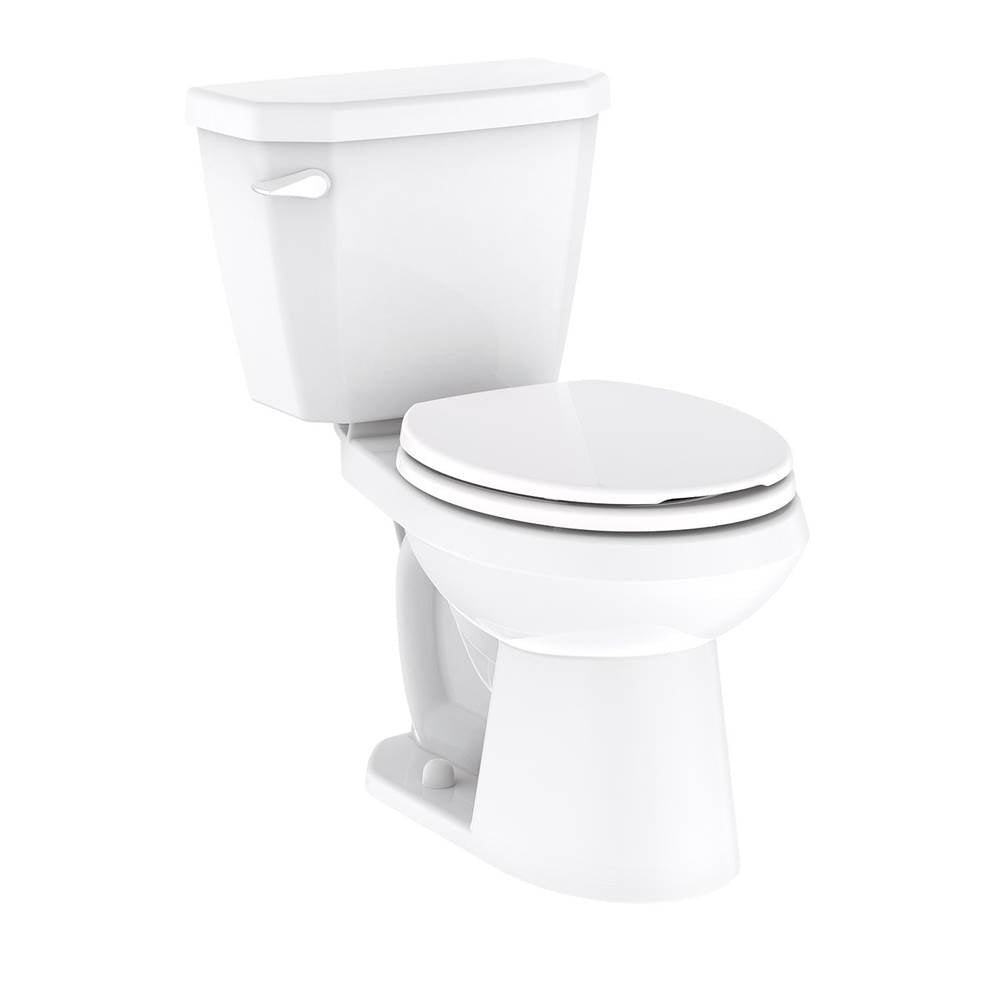 Viper 0.8gpf RF 12'' RI Combo: GWS21551 Bowl w/ GLF28580 With Lever Tank White