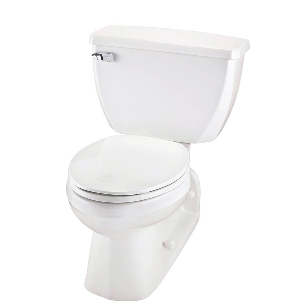 Gerber Plumbing - Ultra Flush 1.0gpf Floor Mount Back Outlet EL 12'' RI Combo: GUF21374 Bowl w/ GUF28380 Tank White - White