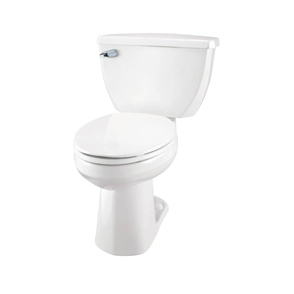 Gerber Plumbing - Ultra Flush 1.0gpf ADA EL 10'' RI Combo: GUF21377 Bowl w/ GUF28385 Tank White - White