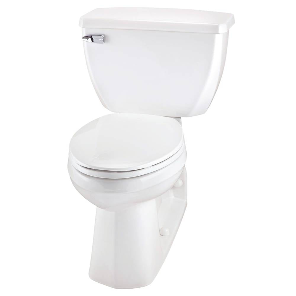 Gerber Plumbing - Ultra Flush 1.0gpf Floor Mount Back Outlet ADA EL 12'' RI Combo: GUF21375 Bowl w/ GUF28380 Tank White - White