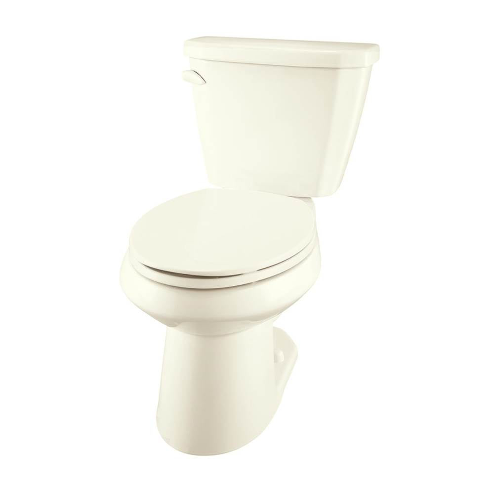 Gerber Plumbing - Viper 1.6gpf EL 12'' RI Combo: GVP2156209 Bowl w/ GVP2859009 Tank Biscuit - Biscuit