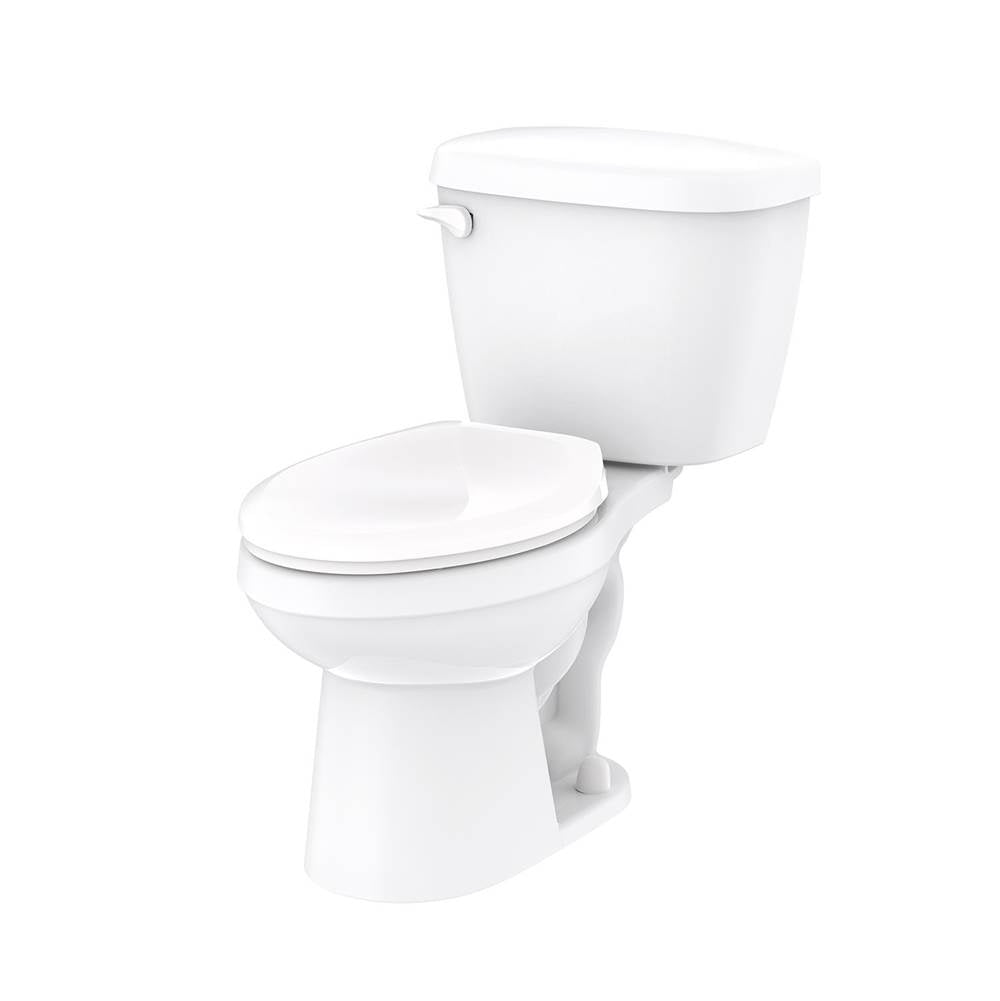 Gerber Plumbing - Maxwell 1.28gpf EL 12'' RI Combo: GMX21962 Bowl w/ G0028990 Tank White - White