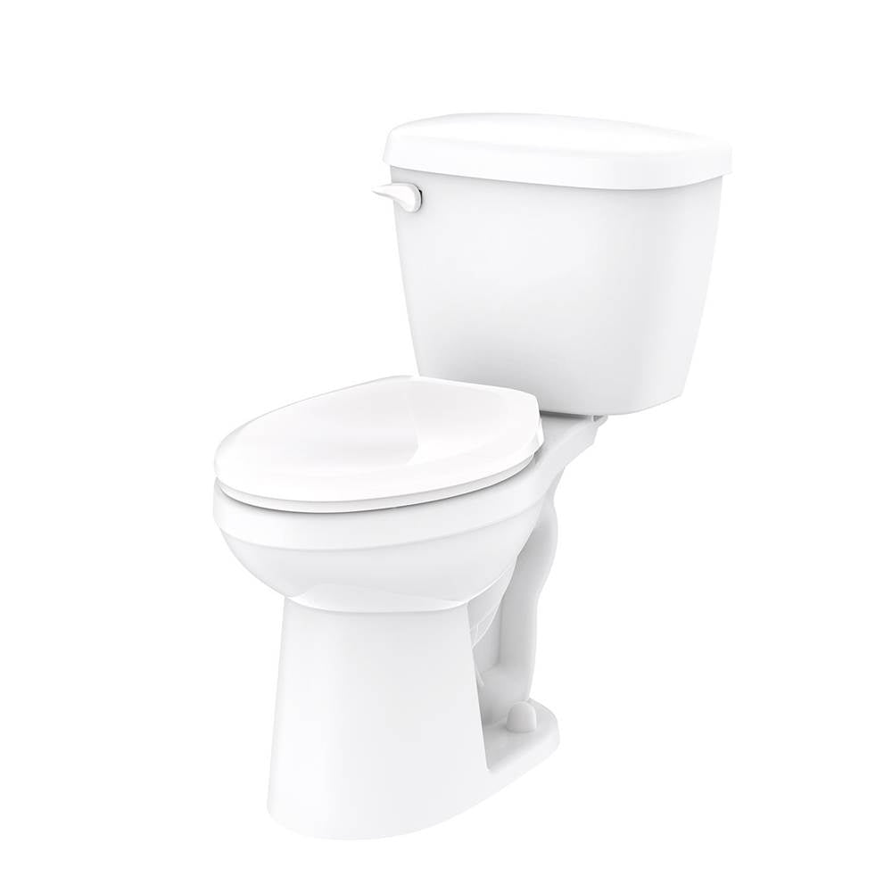 Gerber Plumbing - Maxwell 1.28gpf ADA EL 12'' RI Combo: GMX21928 Bowl w/ G0028990 Tank White - White