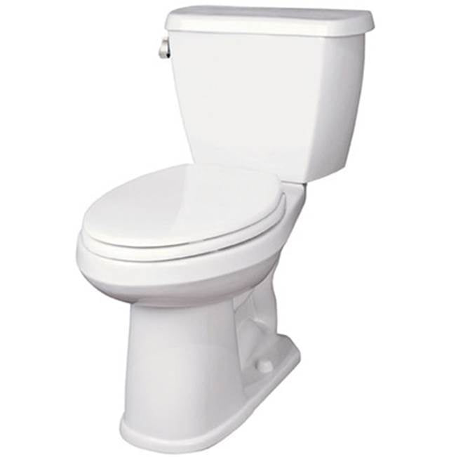 Gerber Plumbing - Avalanche 1.28gpf EL ADA 10'' RI Combo: GAV21828 Bowl w/ GWS28895 Tank White - White