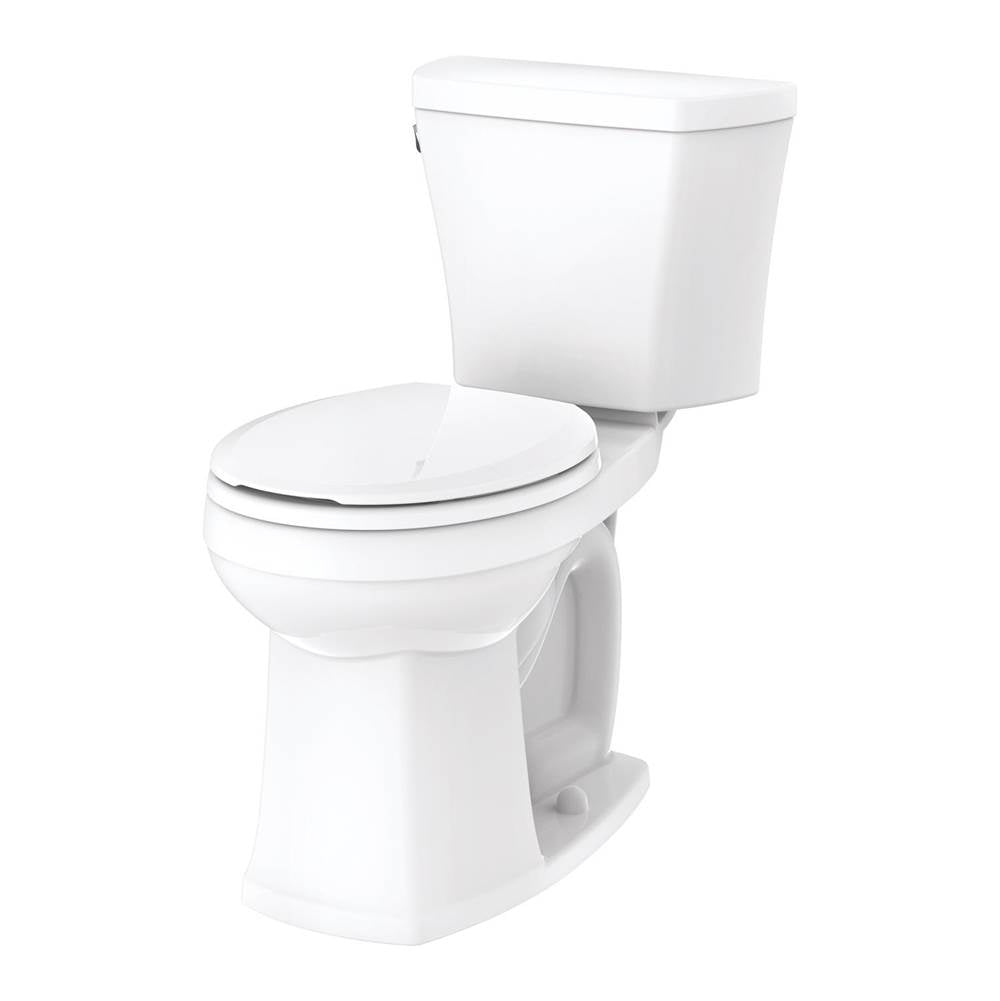 Gerber Plumbing - Avalanche 1.28gpf 10'' Rough-In Two Piece RF ADA Combo: GAV31852 Bowl w/ GWS38895 Tank - White