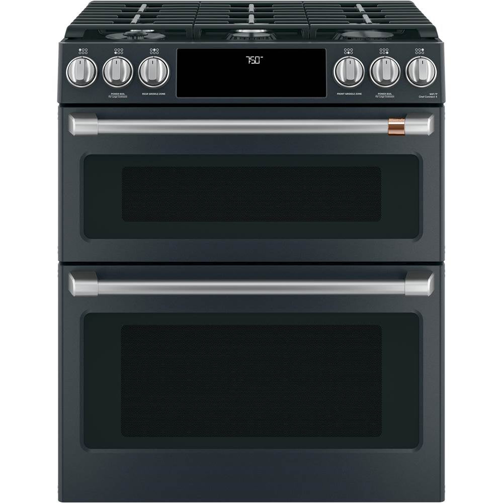 Front Control Gas Knobs and Handles - Brushed Stainless