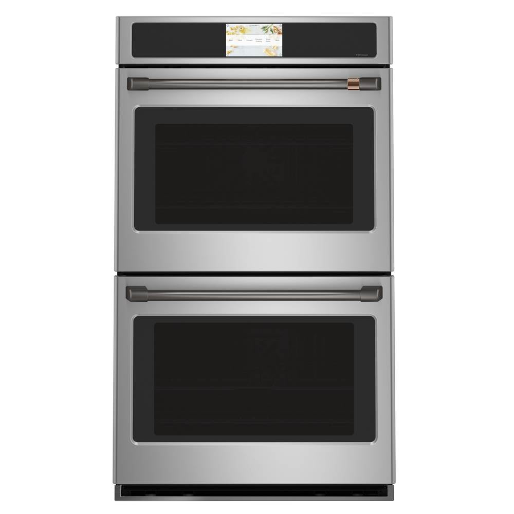 2 - 30 Double Wall Oven Handles - Brushed Black