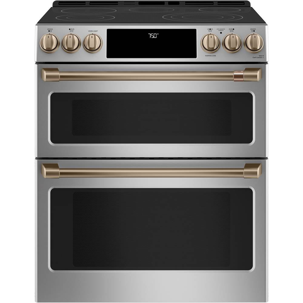 Front Control Electric Knobs and Handles - Brushed Bronze